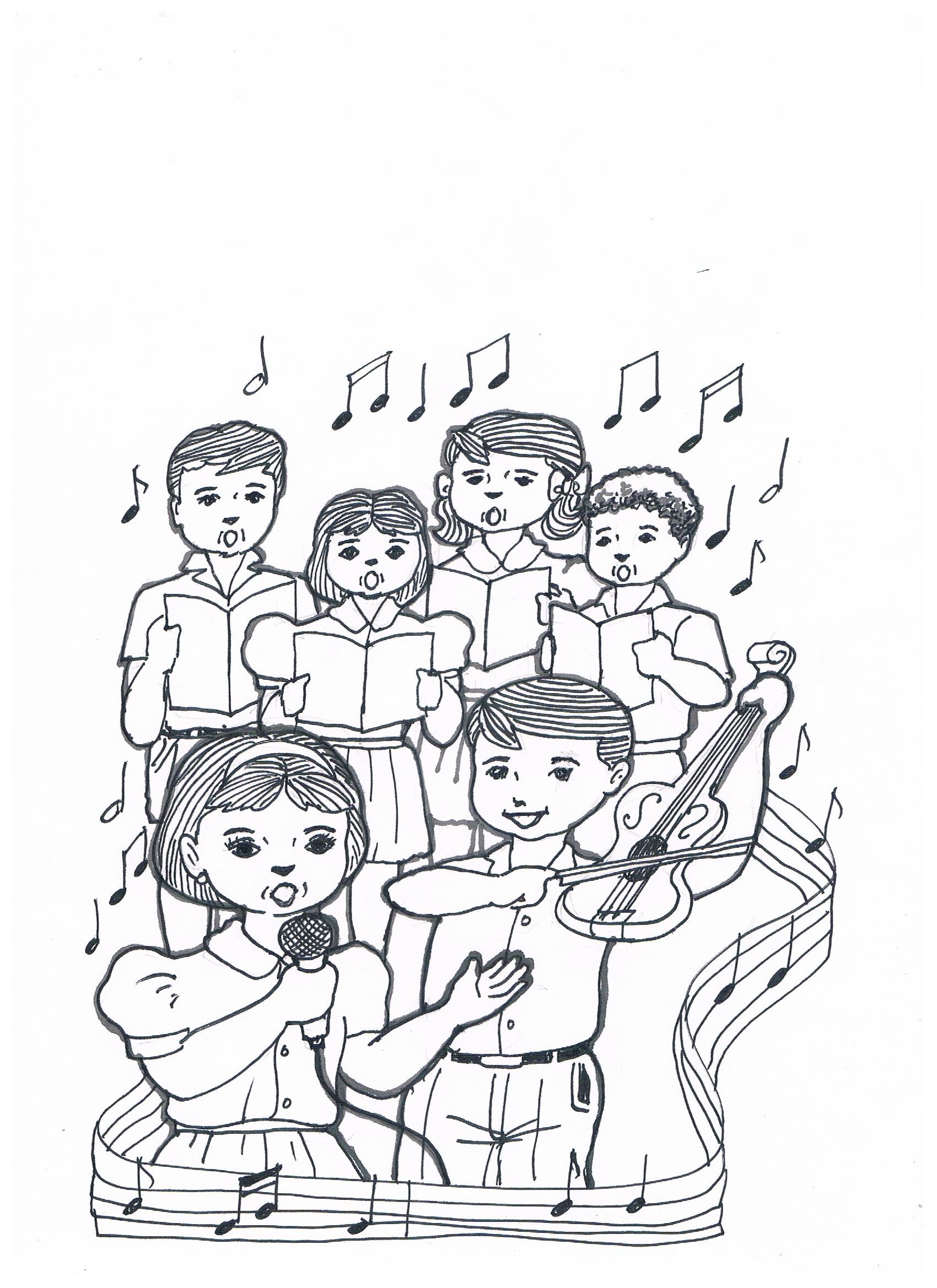 Children singing